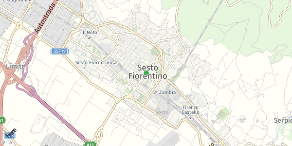 HERE Map of Sesto Fiorentino, Italy
